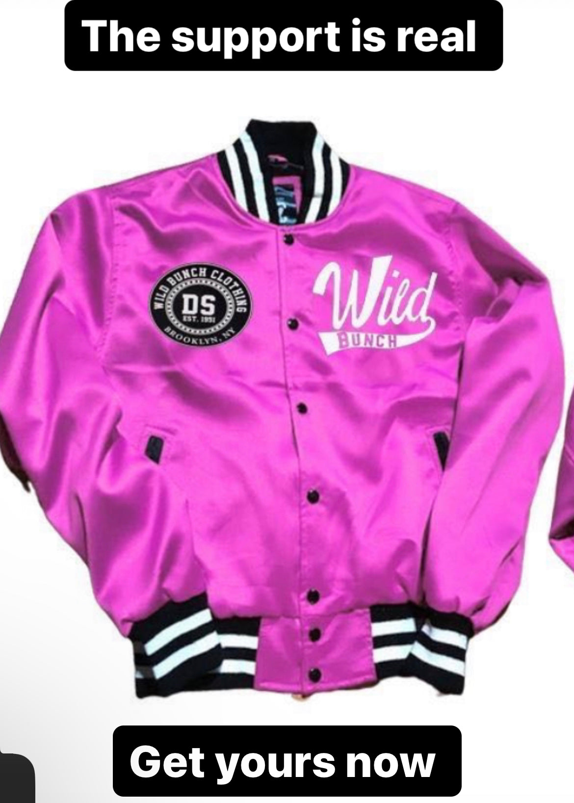 Wildbunch Satin Varsity Jacket