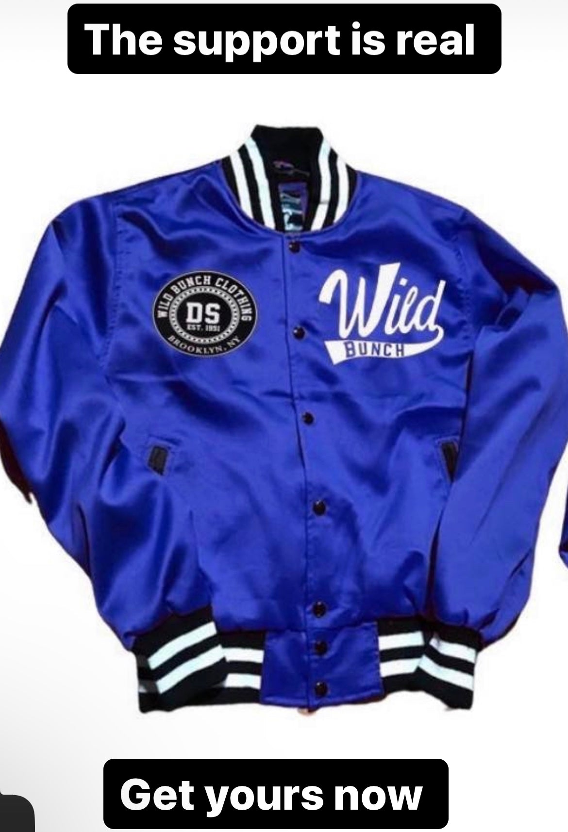 Wildbunch Satin Varsity Jacket