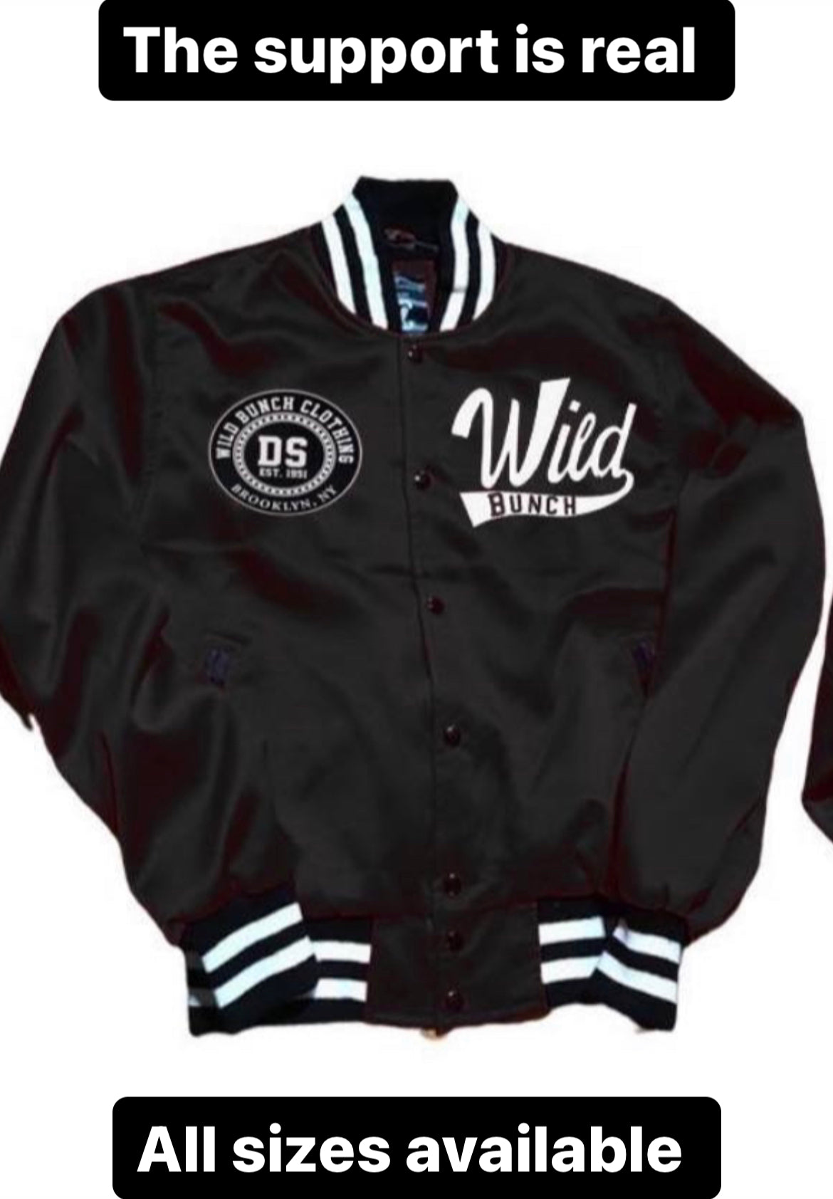 Wildbunch Satin Varsity Jacket