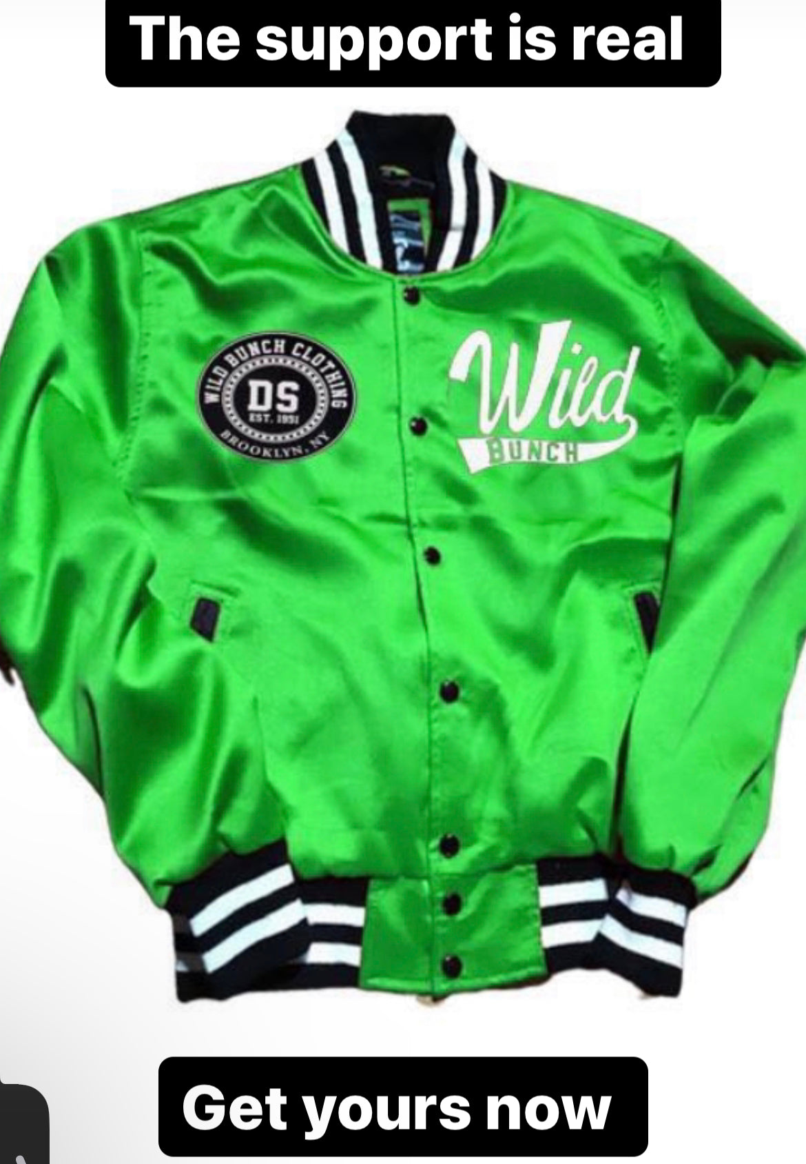 Wildbunch Satin Varsity Jacket
